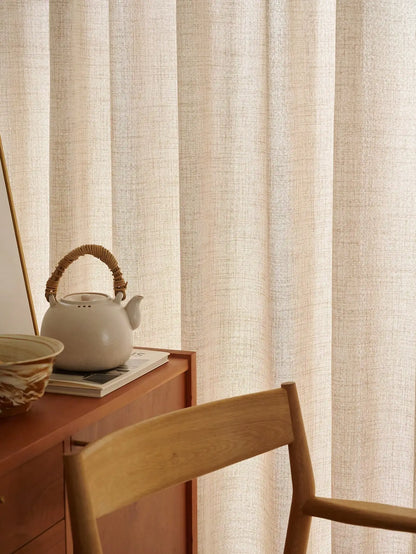 Cortinados Textura de linho japonês